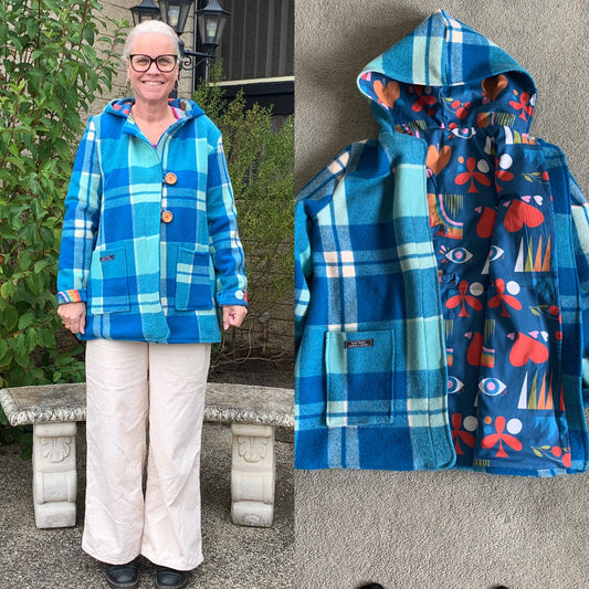 Vintage Recycled Wool Blanket Jacket