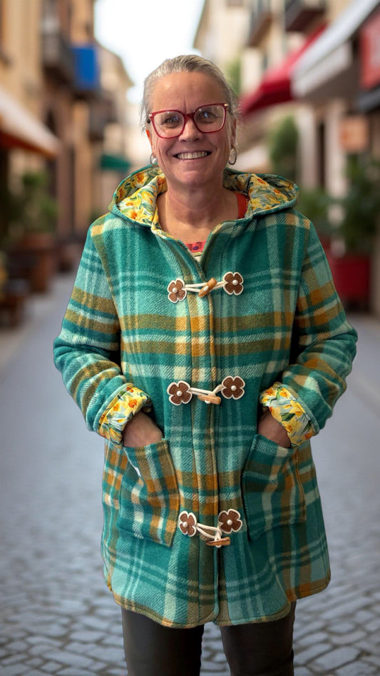 Vintage Recycled Wool Blanket Jacket - Size 14