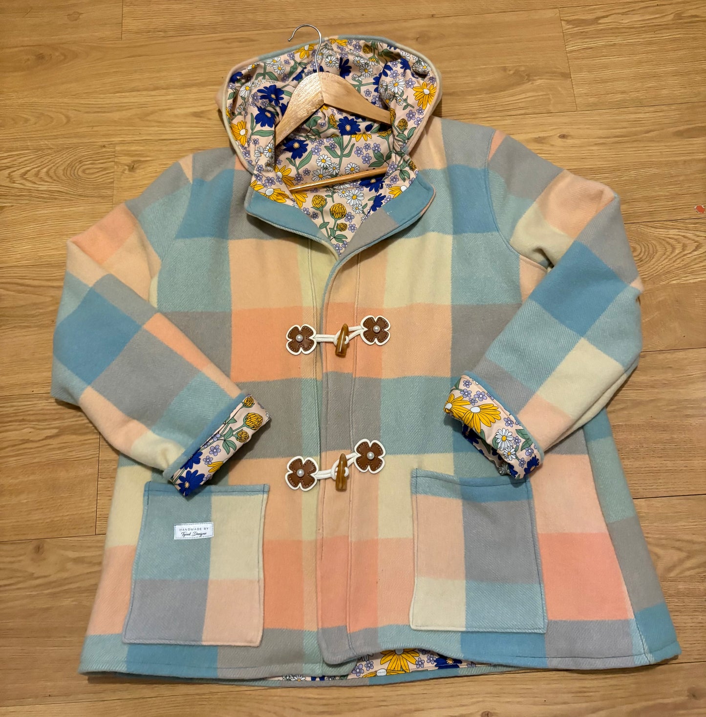 Vintage Recycled Wool Blanket Jacket - Size 14
