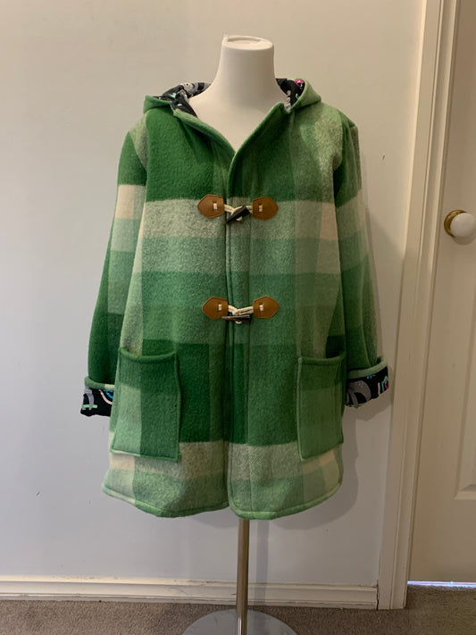 Vintage Recycled wool blanket Coat