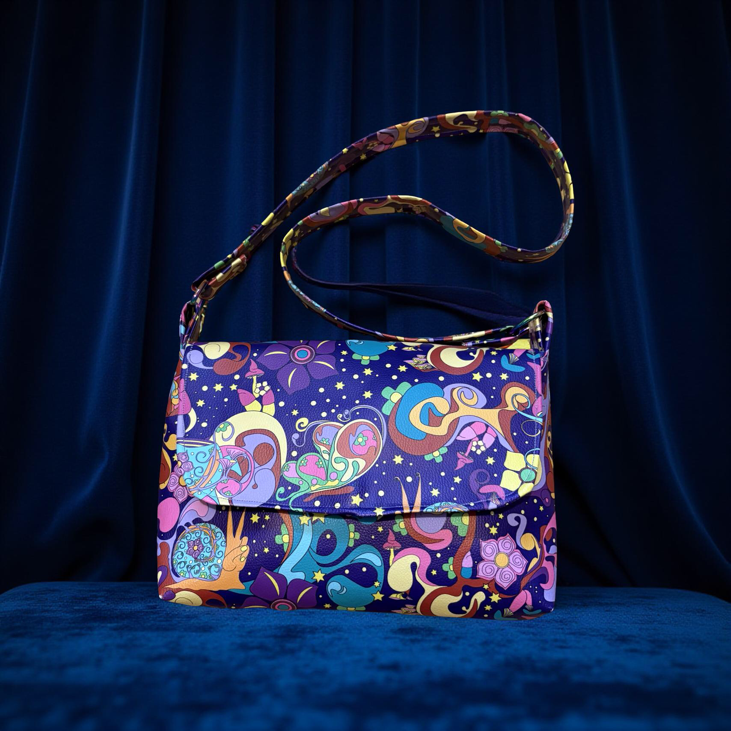 Magic Night Garden Messenger Bag