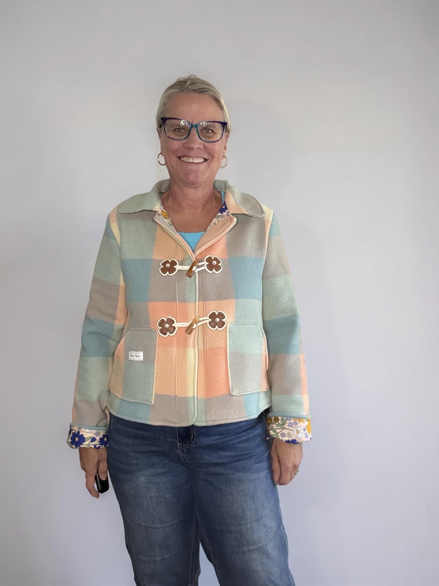 Vintage Recycled Wool Blanket Jackets - Size 10