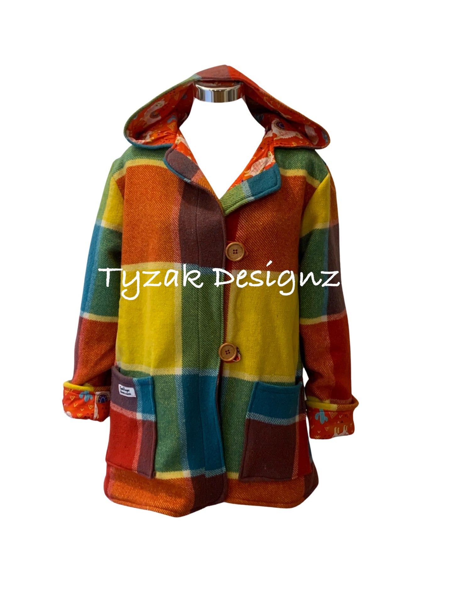 Recycled Vintage Wool Blanket Jacket
