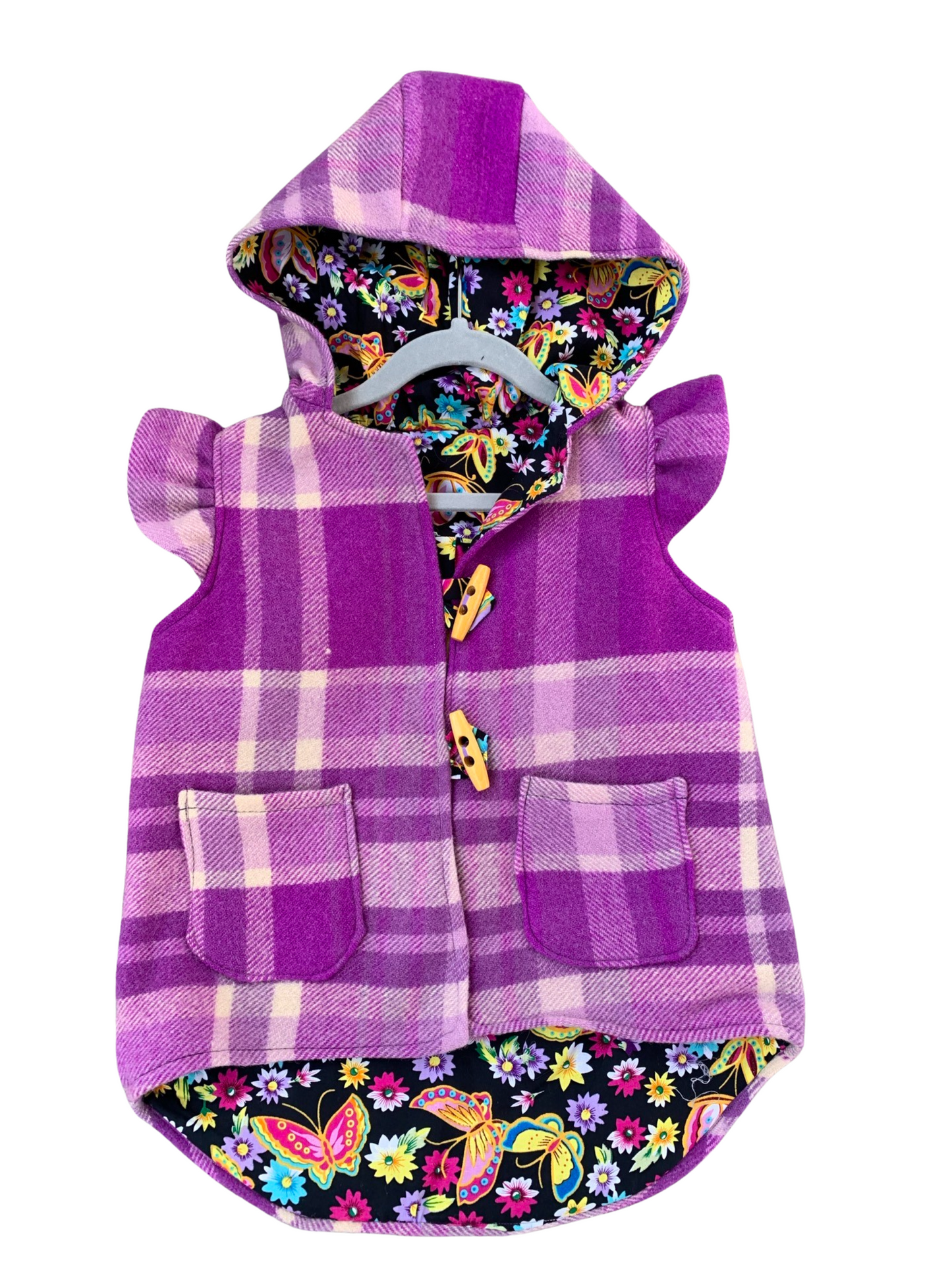 Recycled Vintage Wool Blanket Vest - Size 3